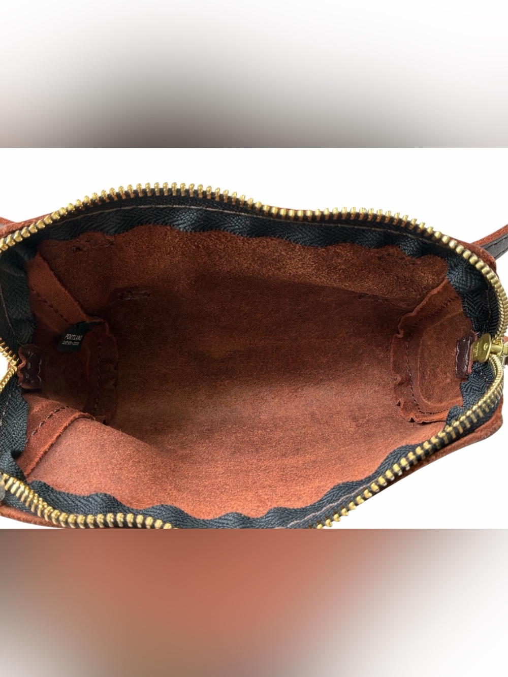 Portland Leather Brown Leather Waist Belt Bag - Picture 3 of 5